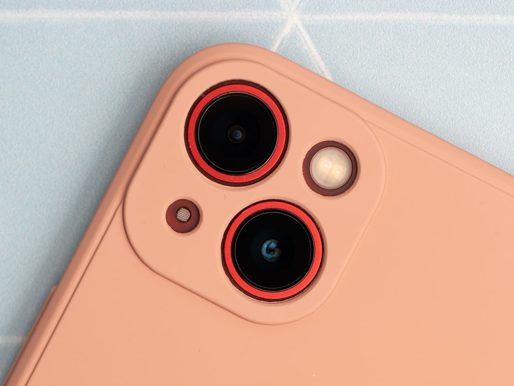 Silikonový kryt na iPhone 13 Mini - Béžový - 6